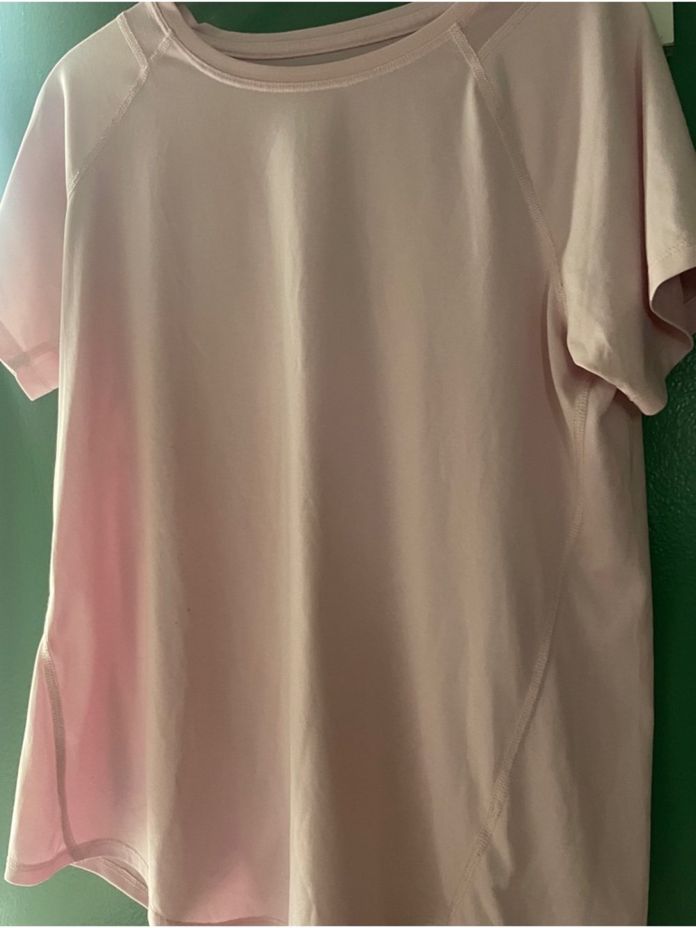 Tek Gear pale pink short sleeve. Size-Medium